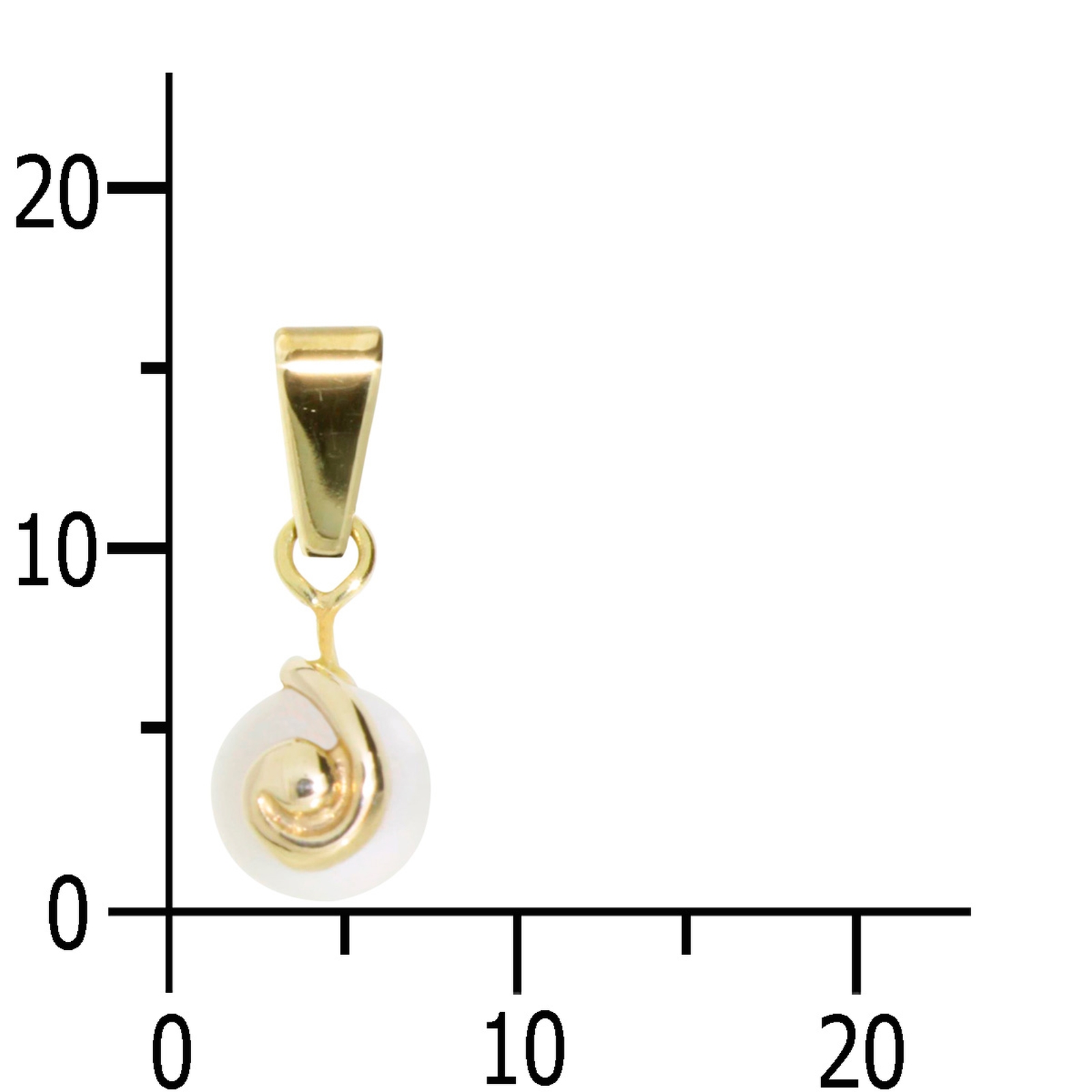 Anhänger Gold 333/000, Süßwasserperle Anhänger Gold 333/000, Süßwasserperle