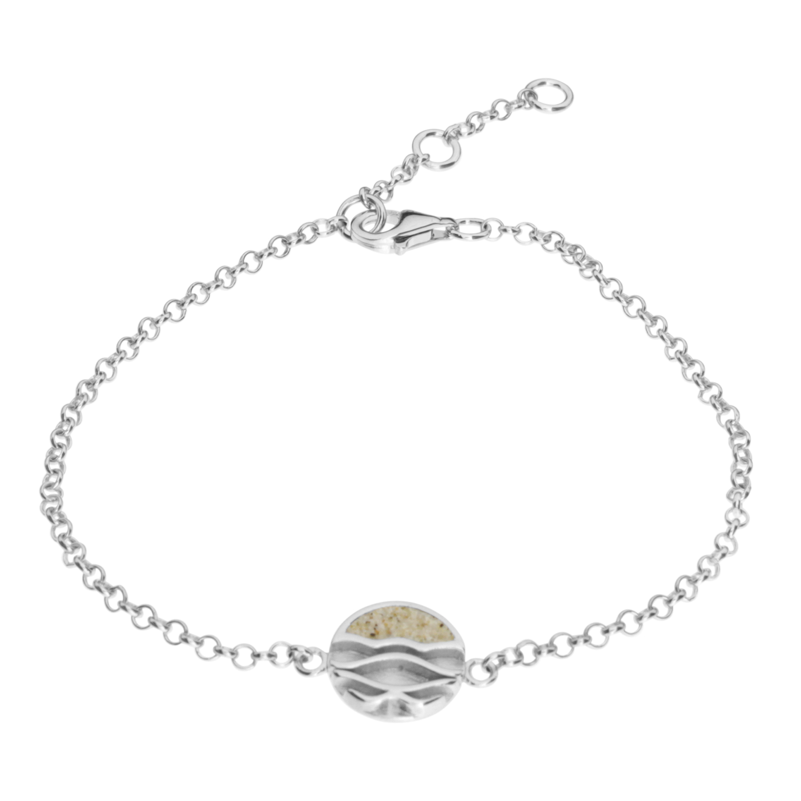 112-211550-0100 Armband, Silber 925/000, "Strandwellen", 16,5-19 cm
