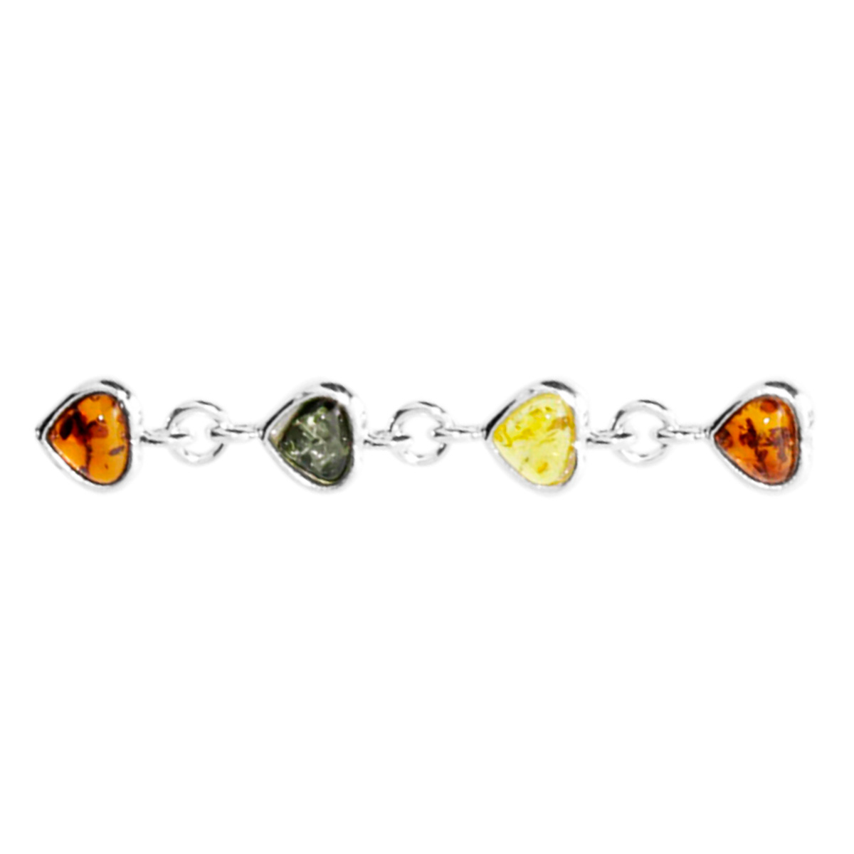 098-214410-02001 Armband, Silber 925/000, Bernstein