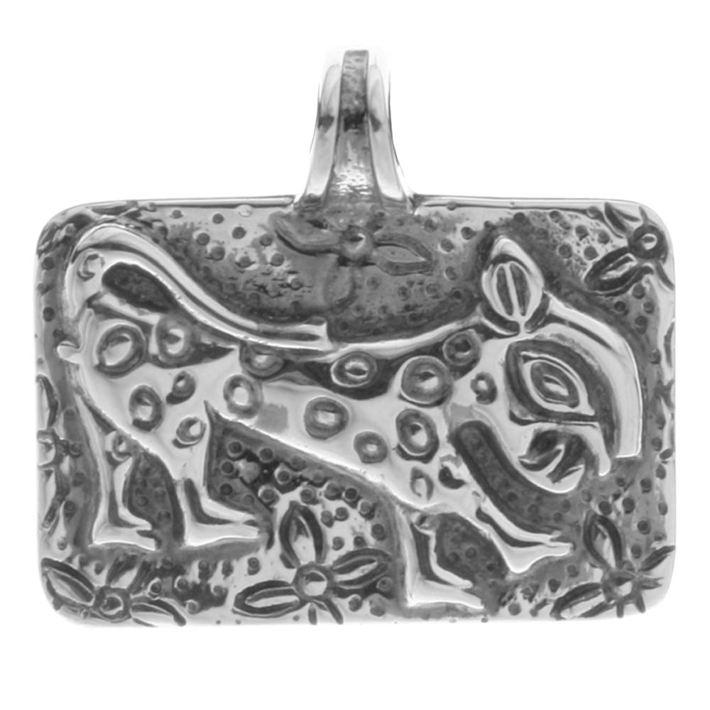 001-203572-0100 Anhänger Leopard, Silber 925/000