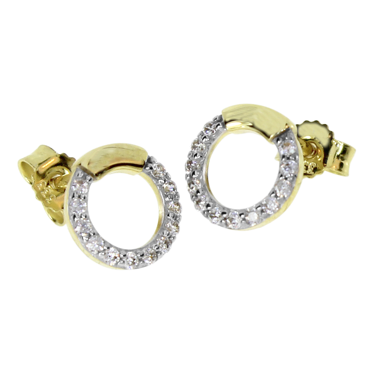 114-160020-0100VNedR81s4NT94 Ohrstecker Gold 333/000, Zirkonia