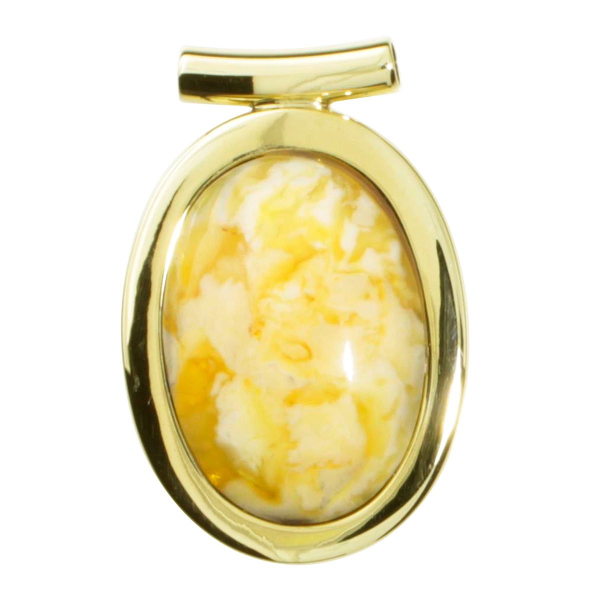 550947008 Anhänger Gold 333/000, Bernstein-Unikatstein