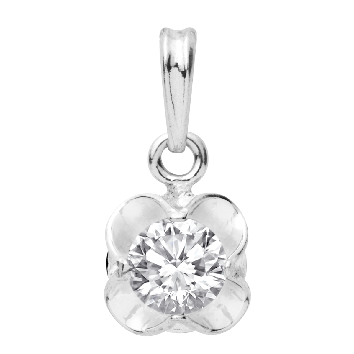 Anhänger Silber 925/000, Zirkonia, weiß