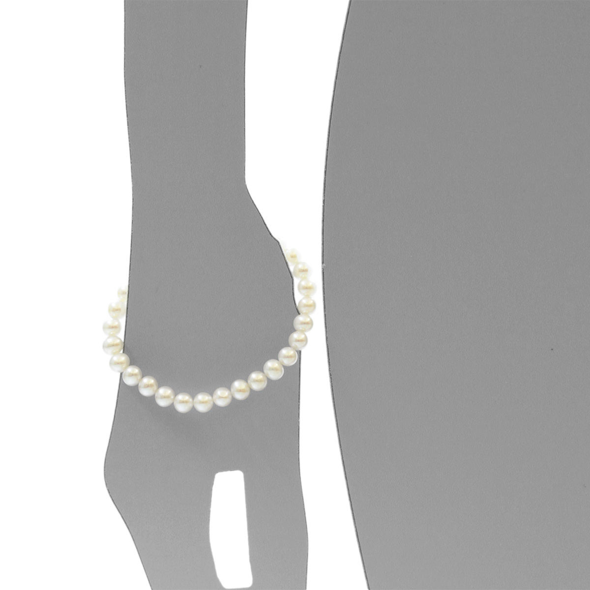 106-98K600-0190s Zuchtperlenarmband, 6 - 7 mm, 19 cm