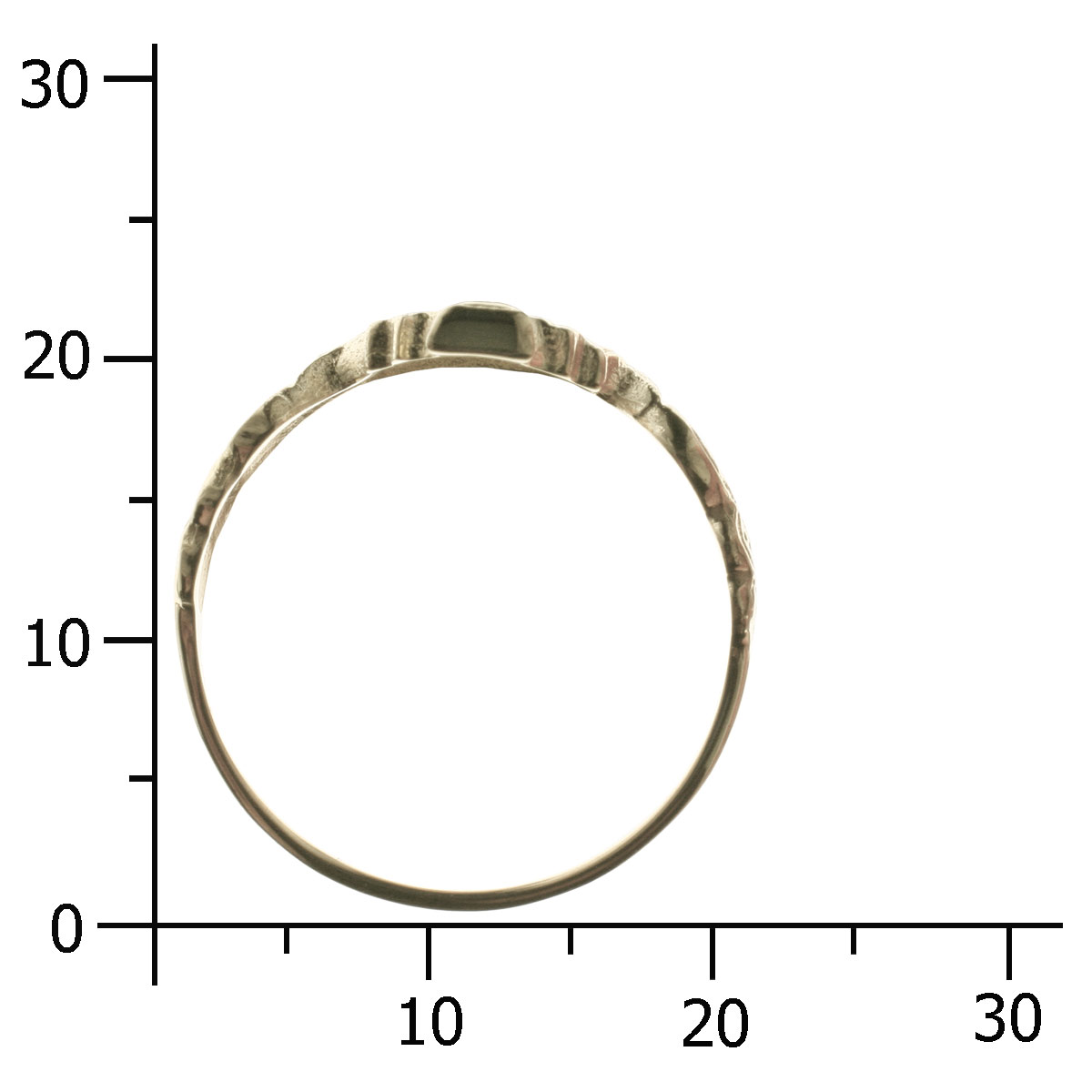 4250054223559-PT04 Ring Hiddensee Gold 333/000, -Größe wählbar-