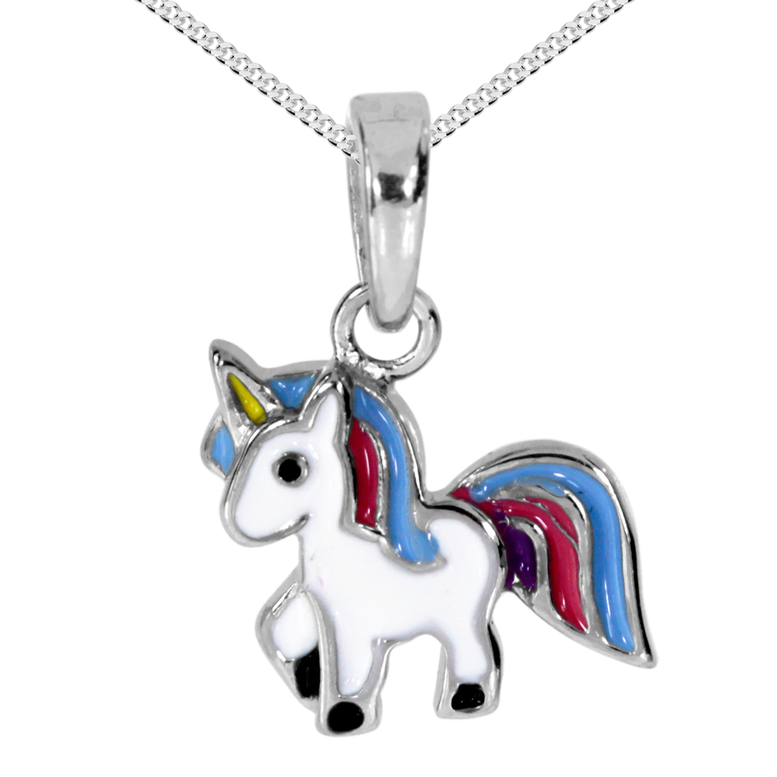 Kette mit Anhänger "Einhorn", Silber 925/000 -Länge wählbar-    Kette mit Anhänger "Einhorn", Silber 925/000 -Länge wählbar-