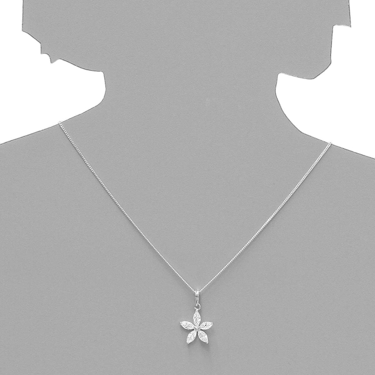 043-201715-A142s Anhänger Silber 925/000, Zirkonia, weiß