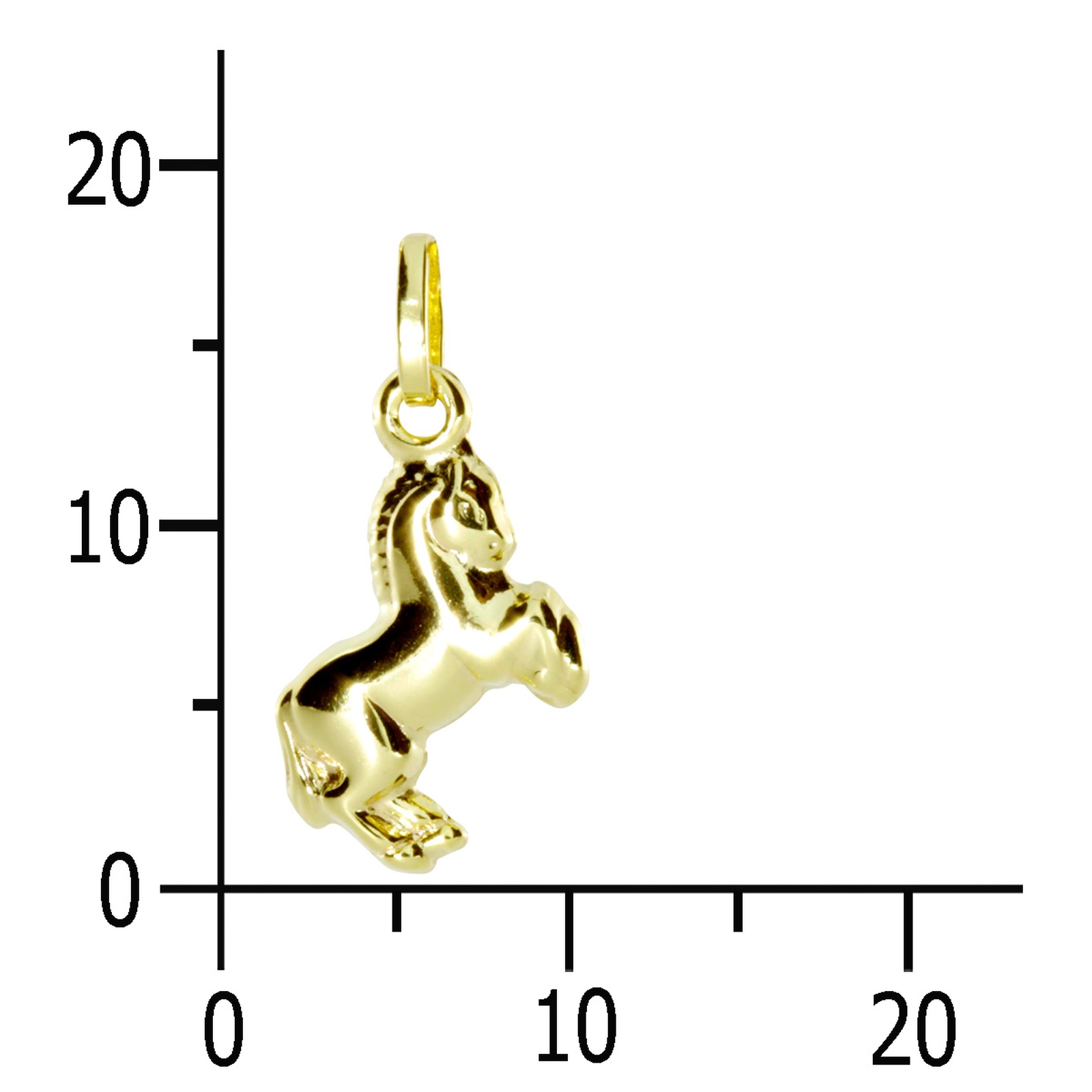 Anhänger, Gold 333/000,  Pferd Anhänger, Gold 333/000,  Pferd