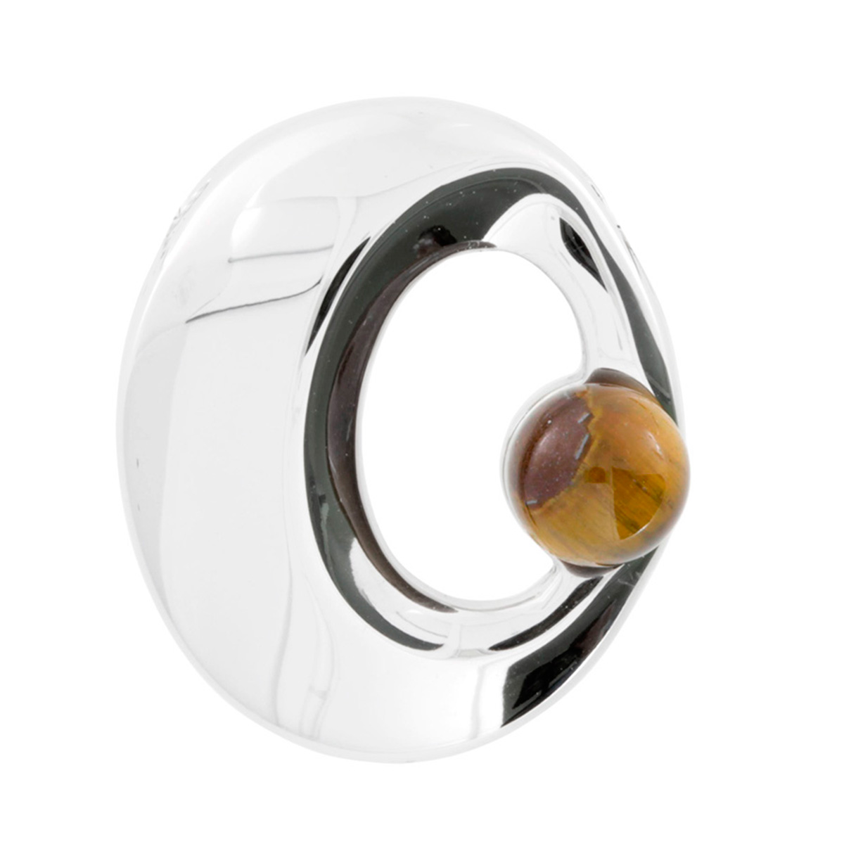 001-203126-0003 Anhänger-Gleiter Silber 925/000, Tigerauge
