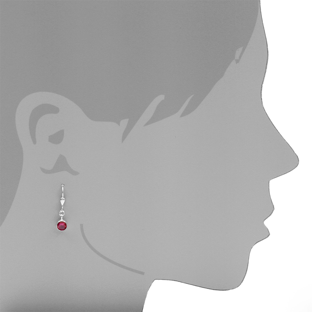 001-263396-0300s58594fac34baf Ohrhänger Silber 925/000, sy. Rubin, 6 mm