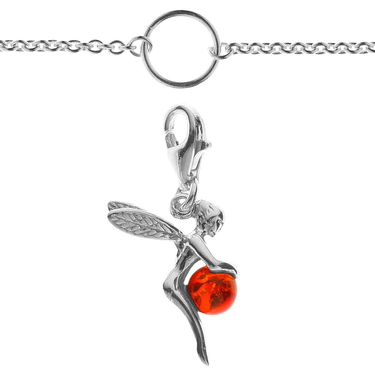002-29CH01-A4503 Charmskette mit Anhänger Elfe, 45 cm,  Silber 925/000