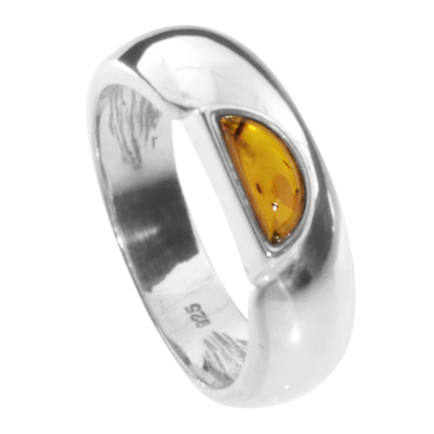 001-273372-0001J3oGPCWN1i95B Ring Silber 925/000, Bernstein -Größe wählbar-