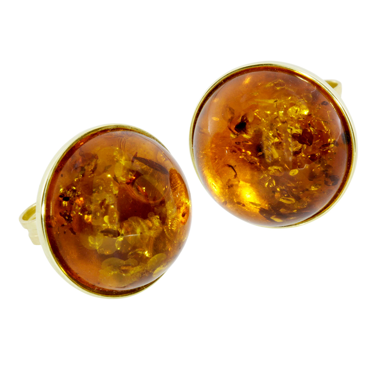 001-160621-0001 Ohrstecker Gold 333/000, Bernstein