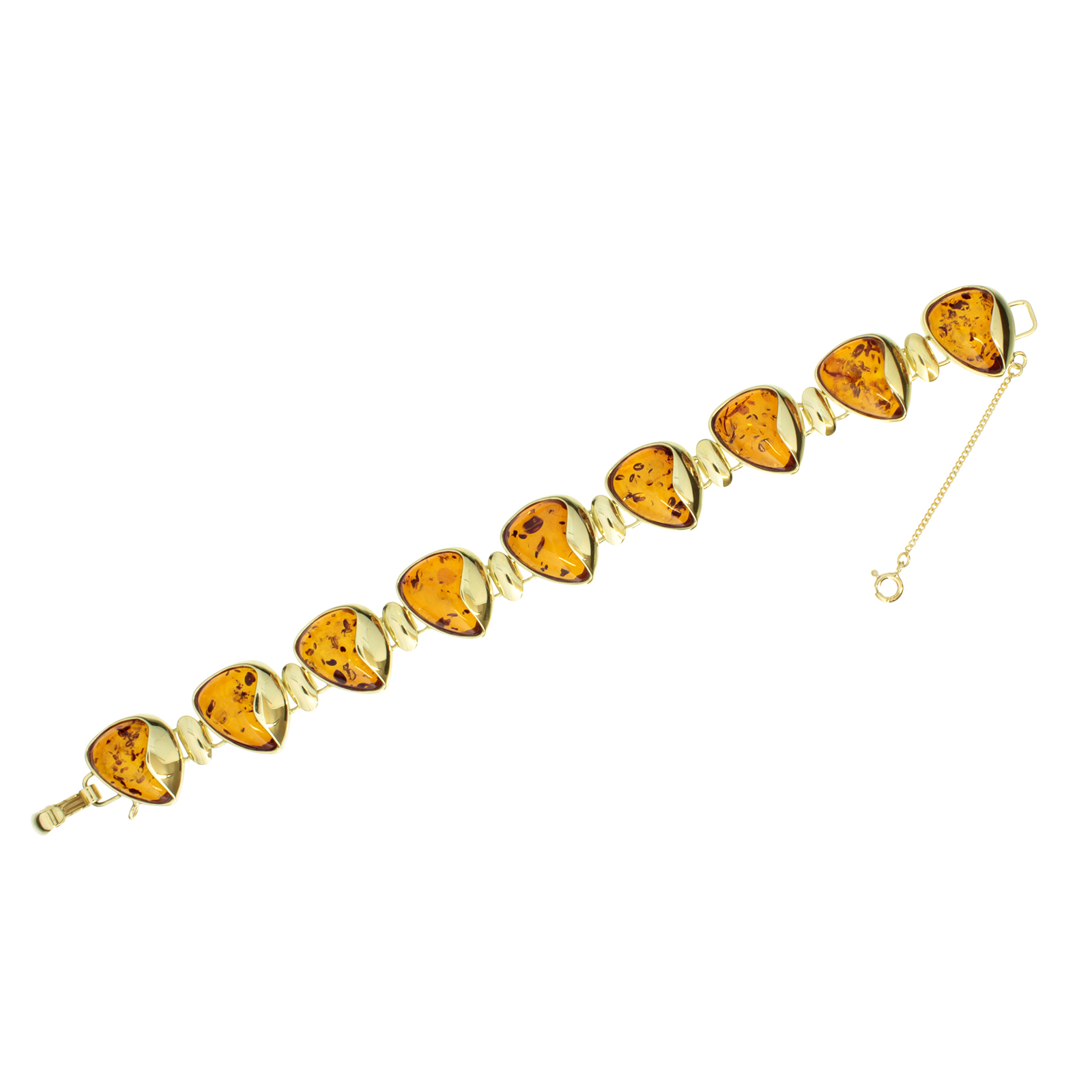 001-110166-00011 Armband Gold 333/000 Bernstein