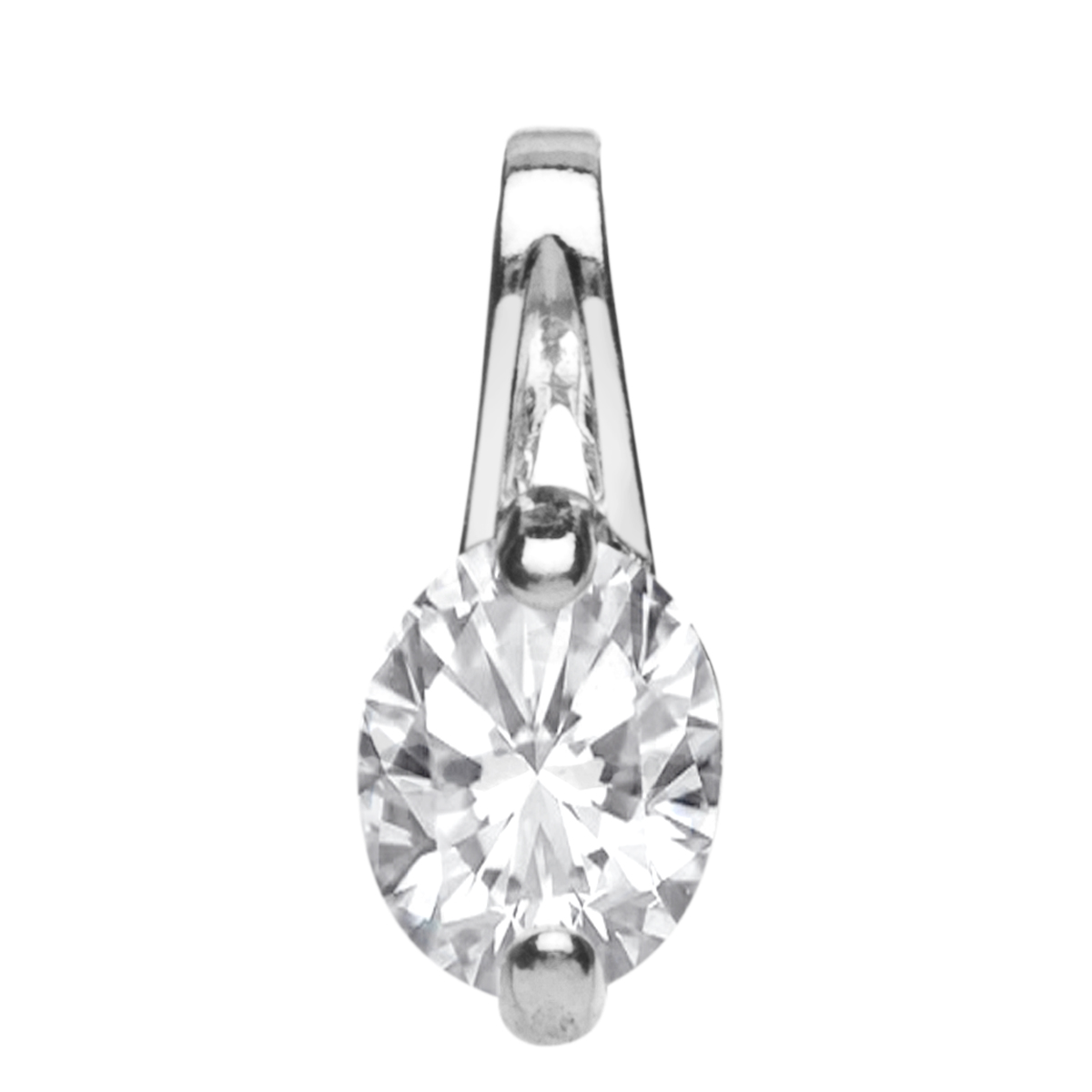 Anhänger Silber 925/000, Zirkonia, weiß
