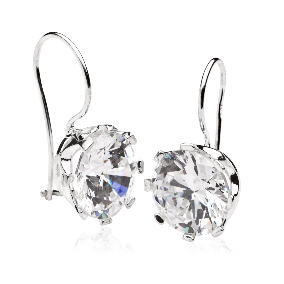 043-261672-0100 Ohrhänger Silber 925/000, Zirkonia, weiß