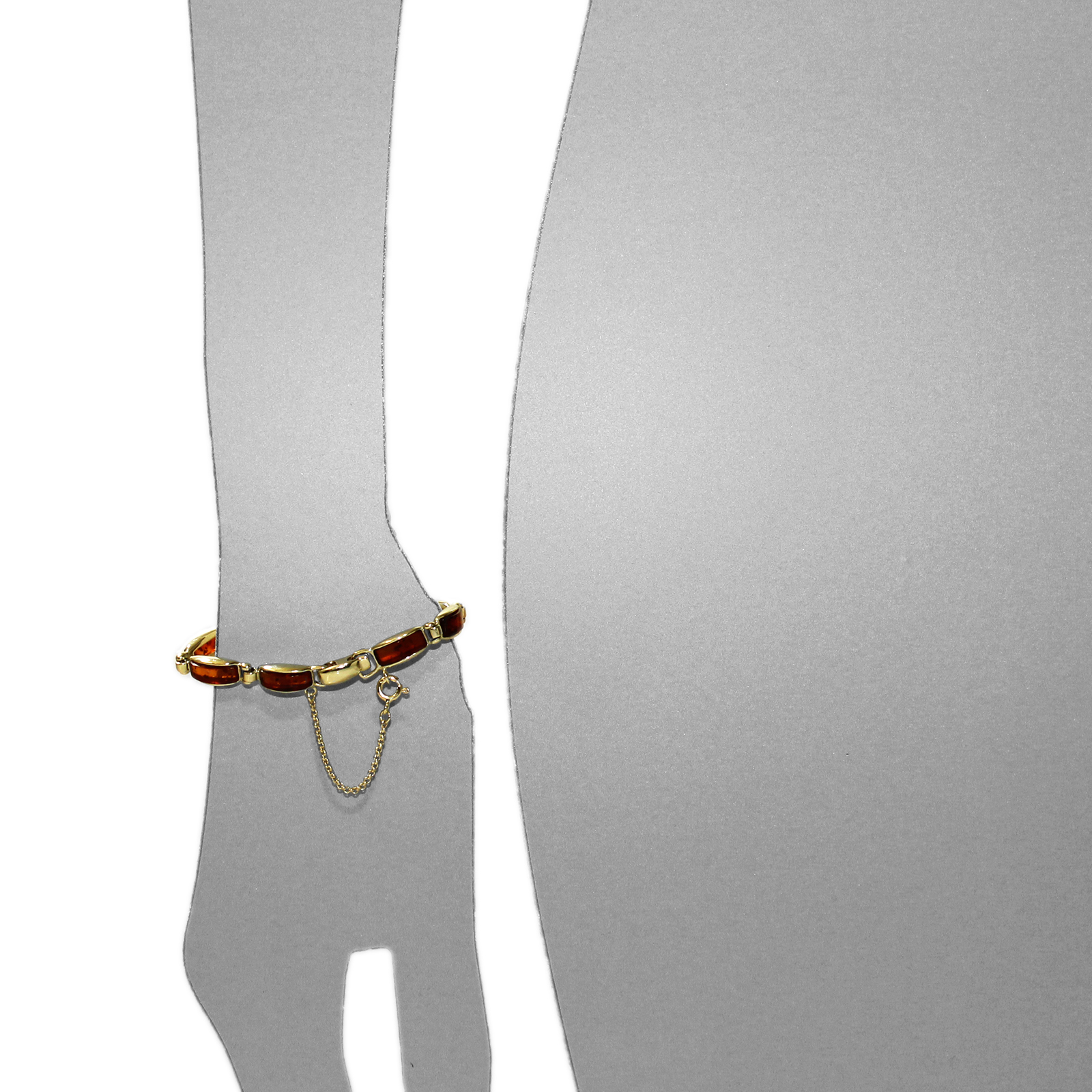 Armband Gold 333/000 Bernstein Armband Gold 333/000 Bernstein