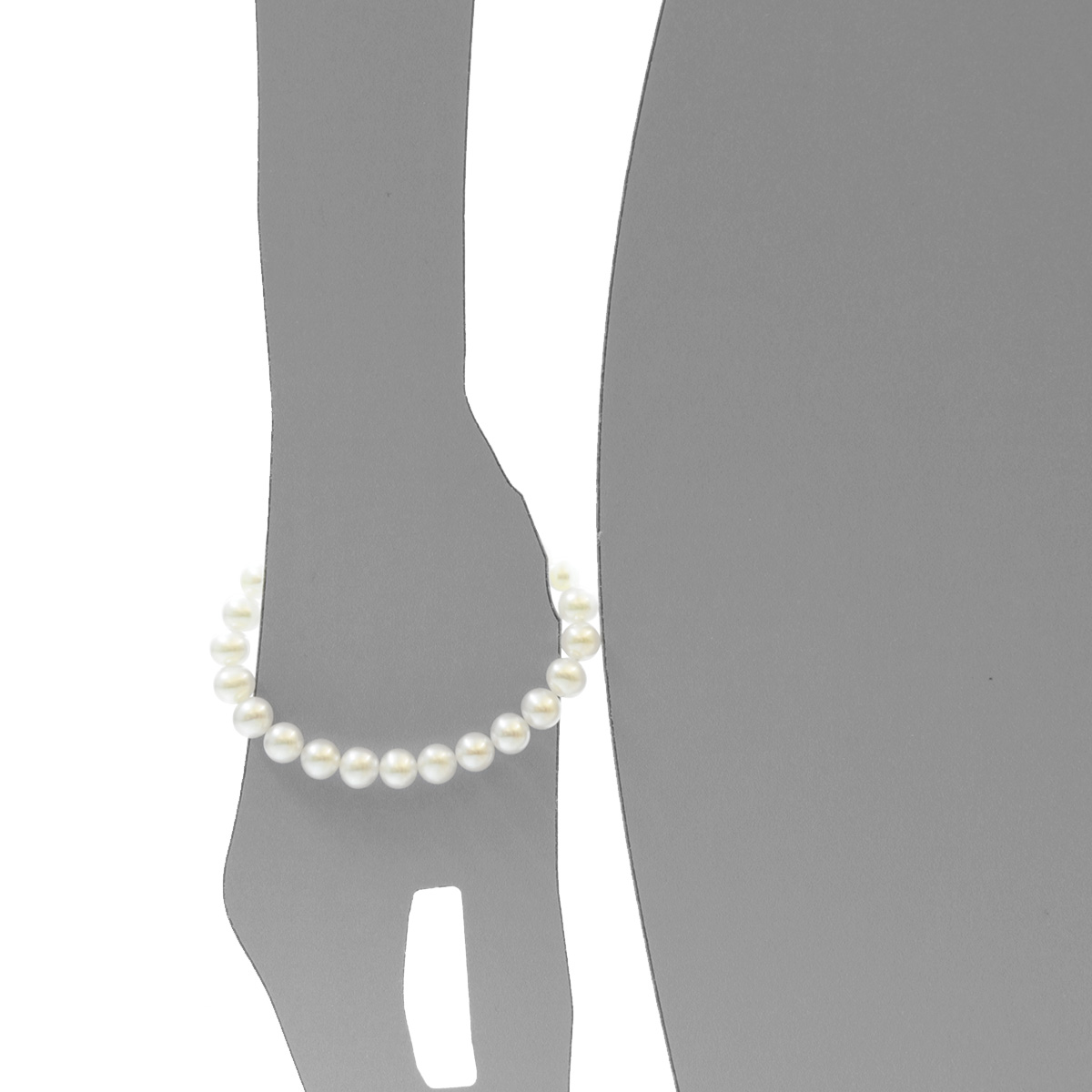 106-98K700-0190s Zuchtperlenarmband, 7 - 8 mm, 19 cm