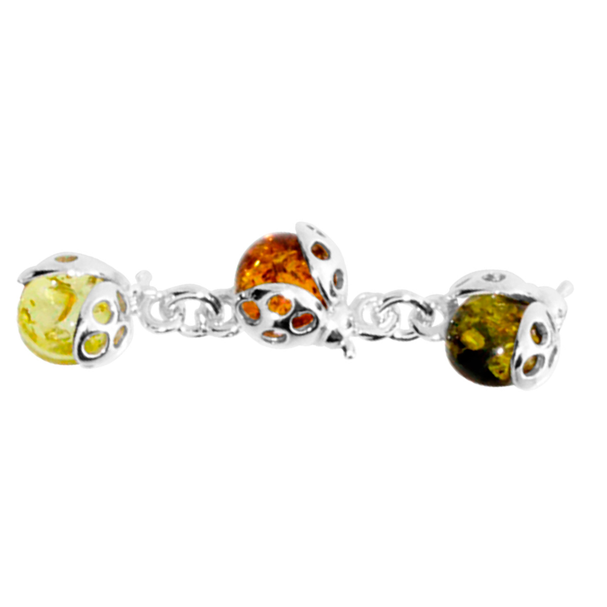 098-214392-02001 Armband, Silber 925/000, Bernstein