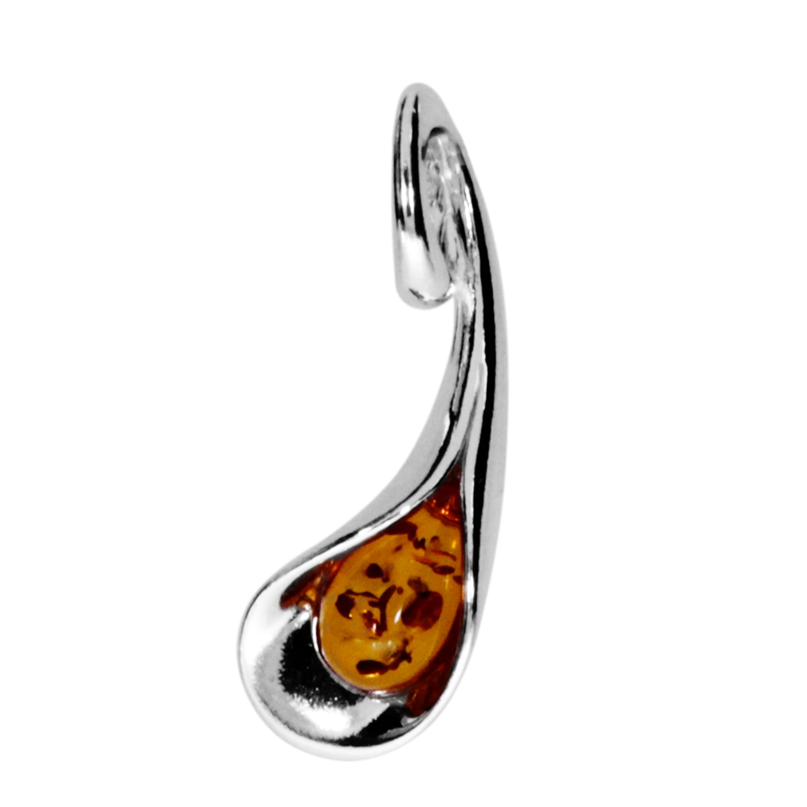 Anhänger Silber 925/000,  Bernstein  