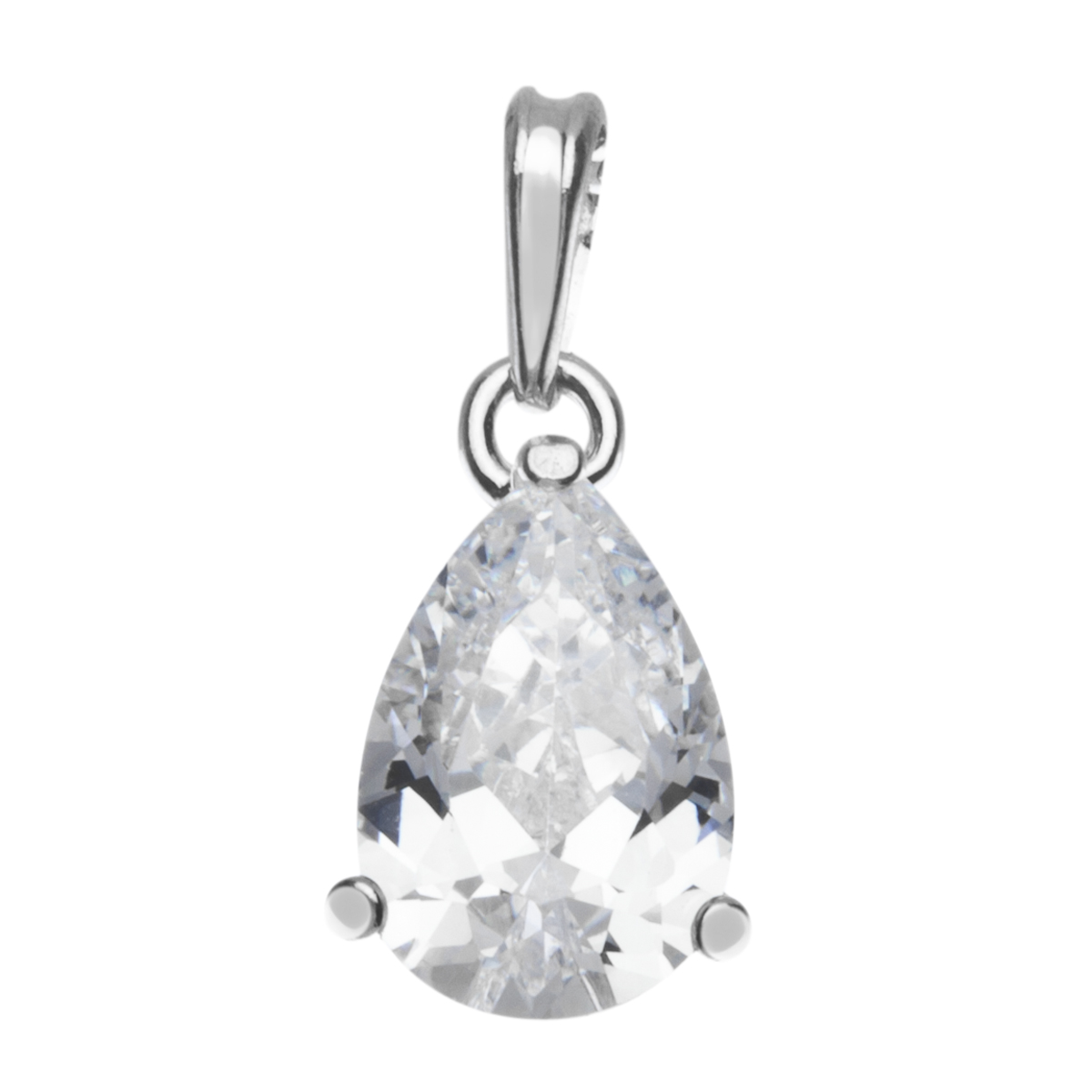 Anhänger Silber 925/000, Zirkonia, weiß