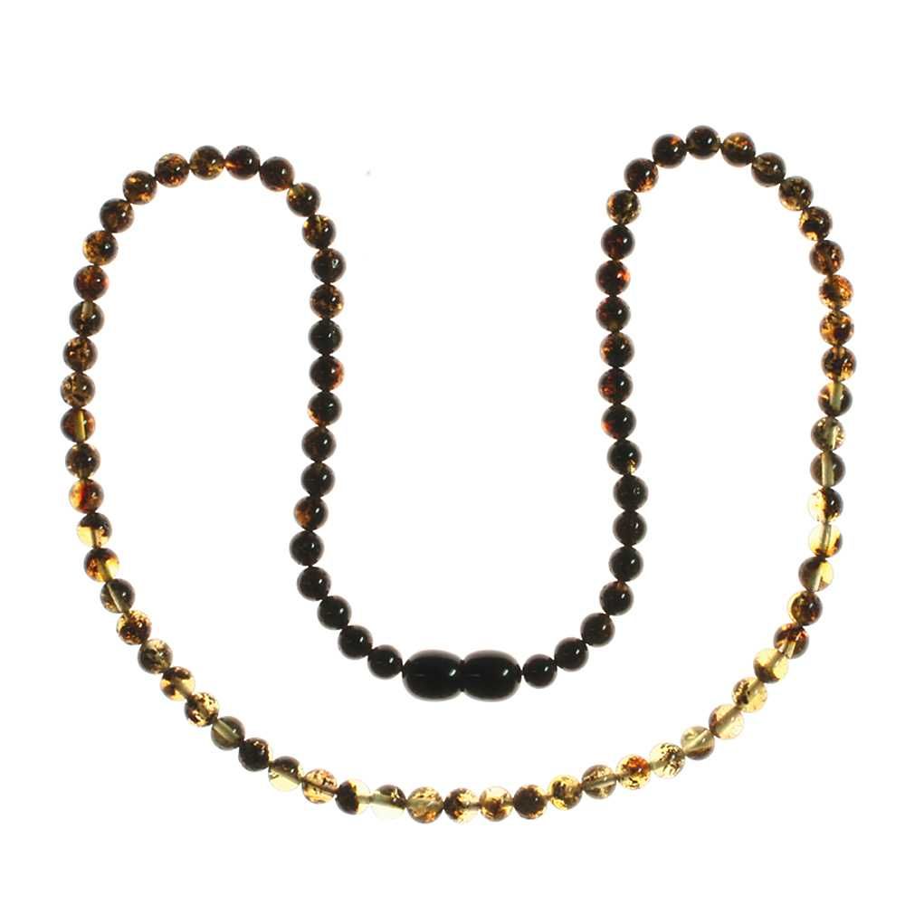 058-440010-0542 Bernsteinkette, Kugel 5 mm, 42 oder 45 cm