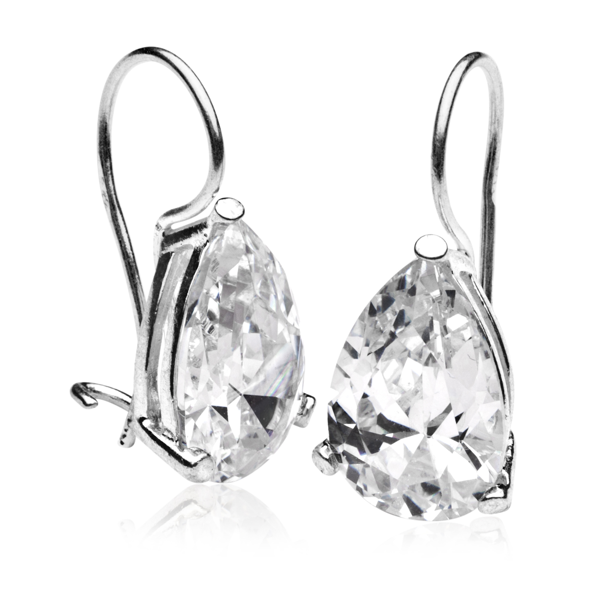 043-261691-0100 Ohrhänger Silber 925/000, Zirkonia, weiß