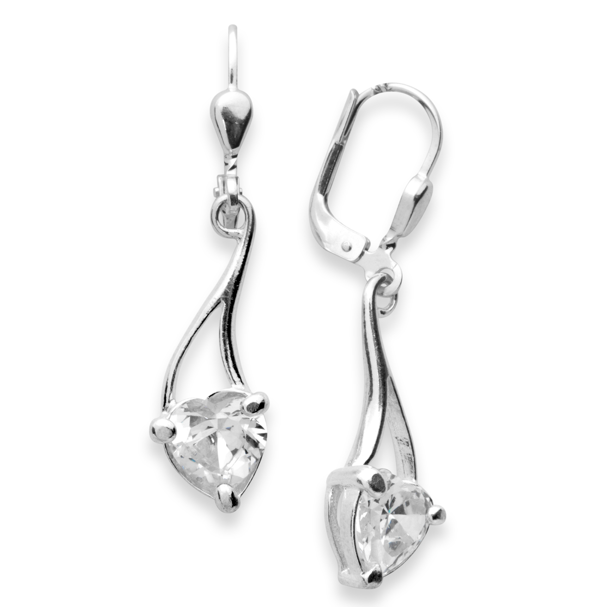 043-261713-0100 Ohrhänger Silber 925/000, Zirkonia, weiß