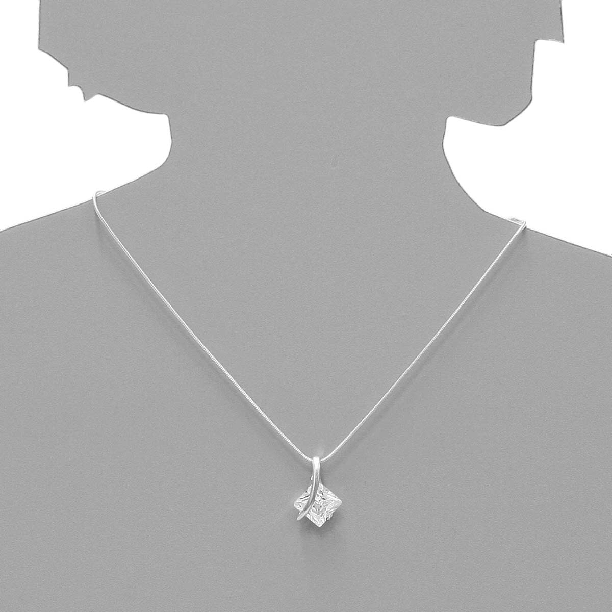 043-201724-0100s Anhänger Silber 925/000, Zirkonia, weiß