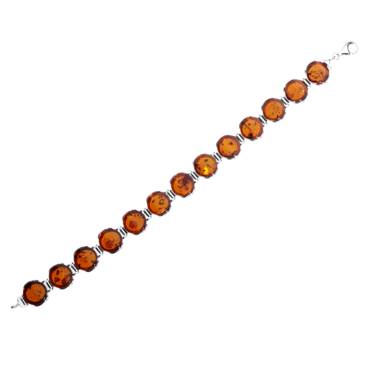 089-210140-01001 Armband, Silber 925/000, Bernstein