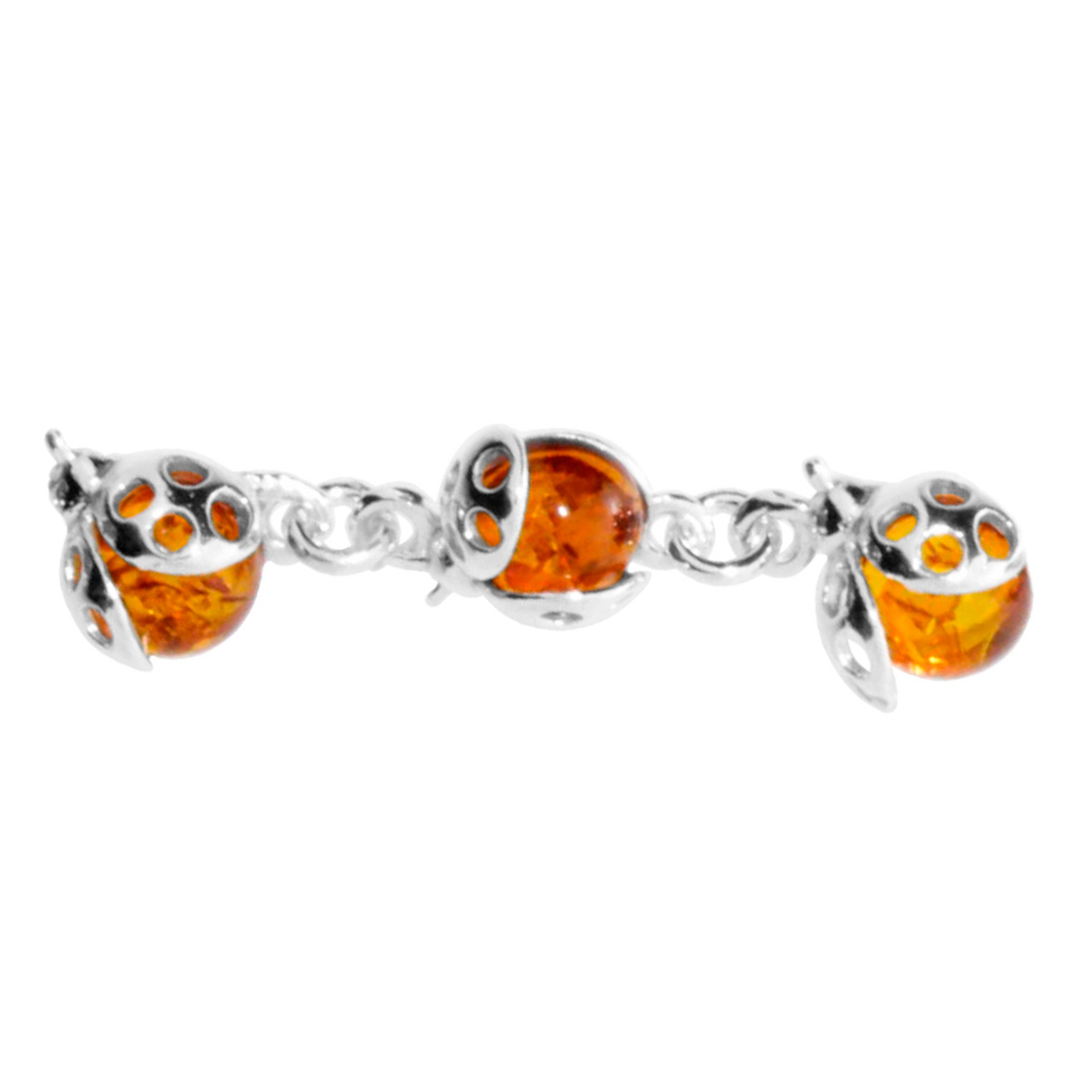 098-214392-01001 Armband, Silber 925/000, Bernstein
