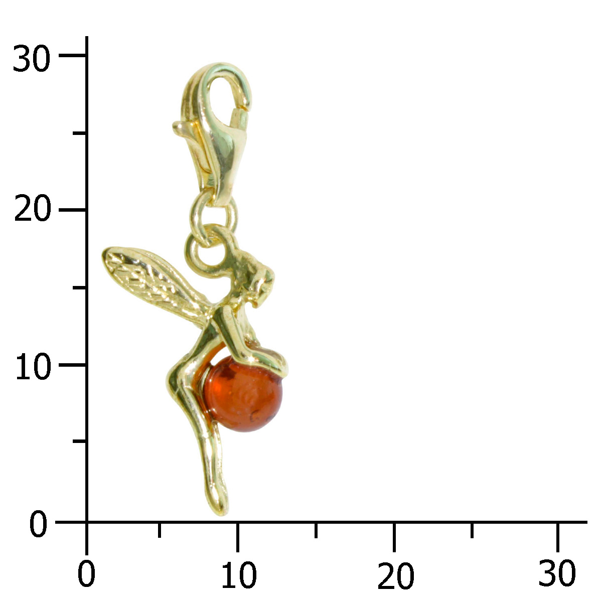 001-103653-0200k Charm Gold 333/000, Elfe, Bernstein