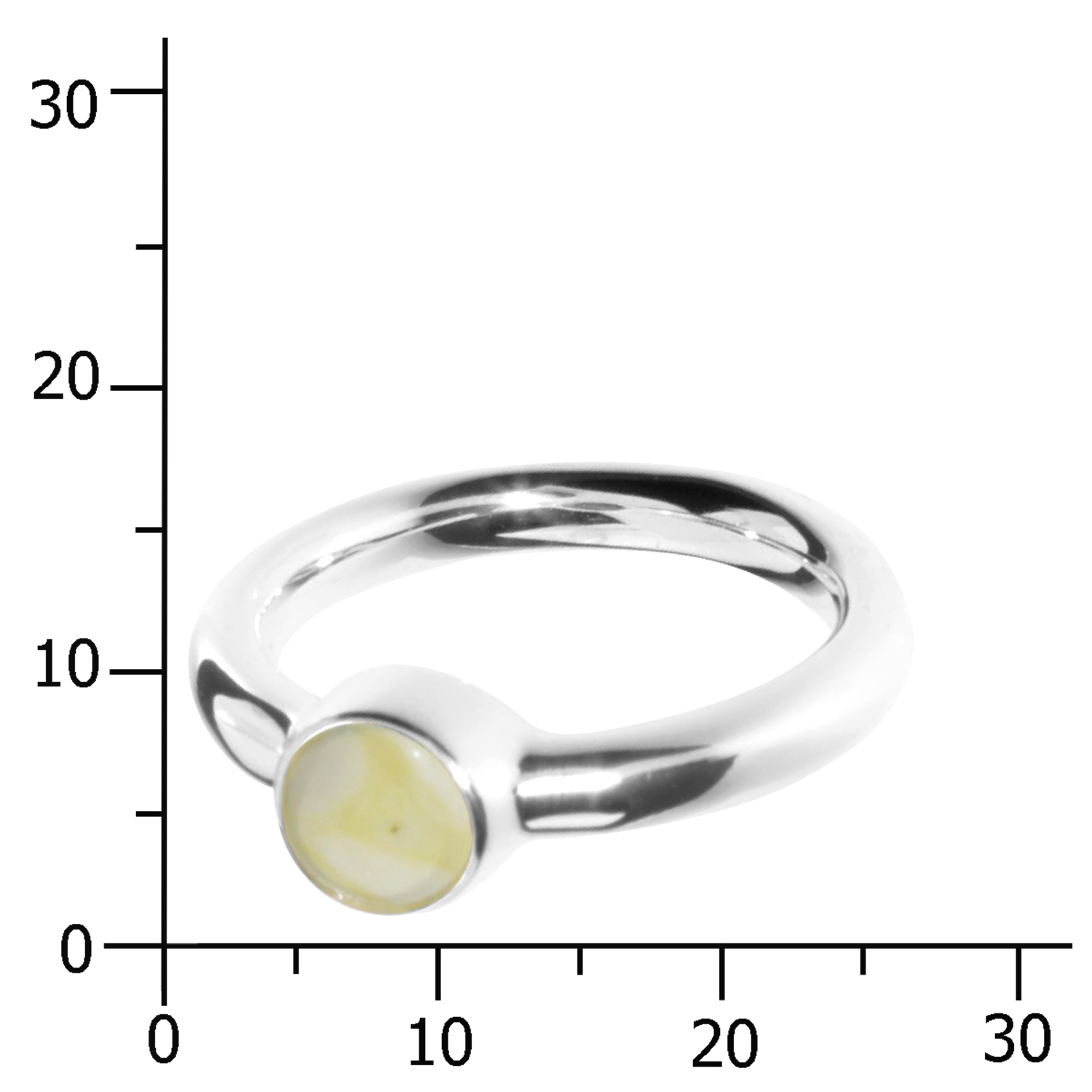 001-273184-0005k Ring Silber 925/000, Bernstein-Unikat -Größe wählbar-