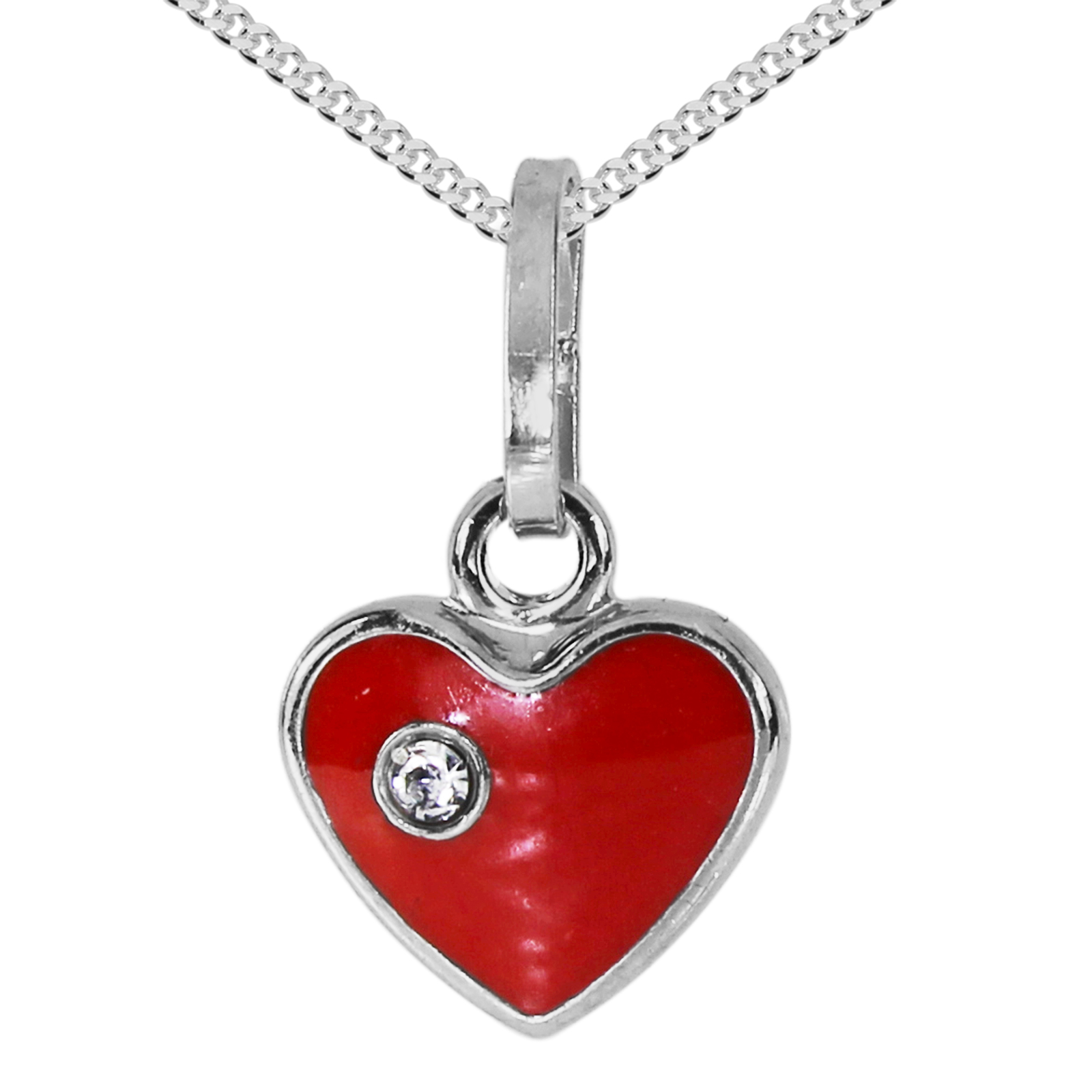 Kette mit Anhänger "Herz", Silber 925/000  -Länge wählbar-     Kette mit Anhänger "Herz", Silber 925/000  -Länge wählbar-