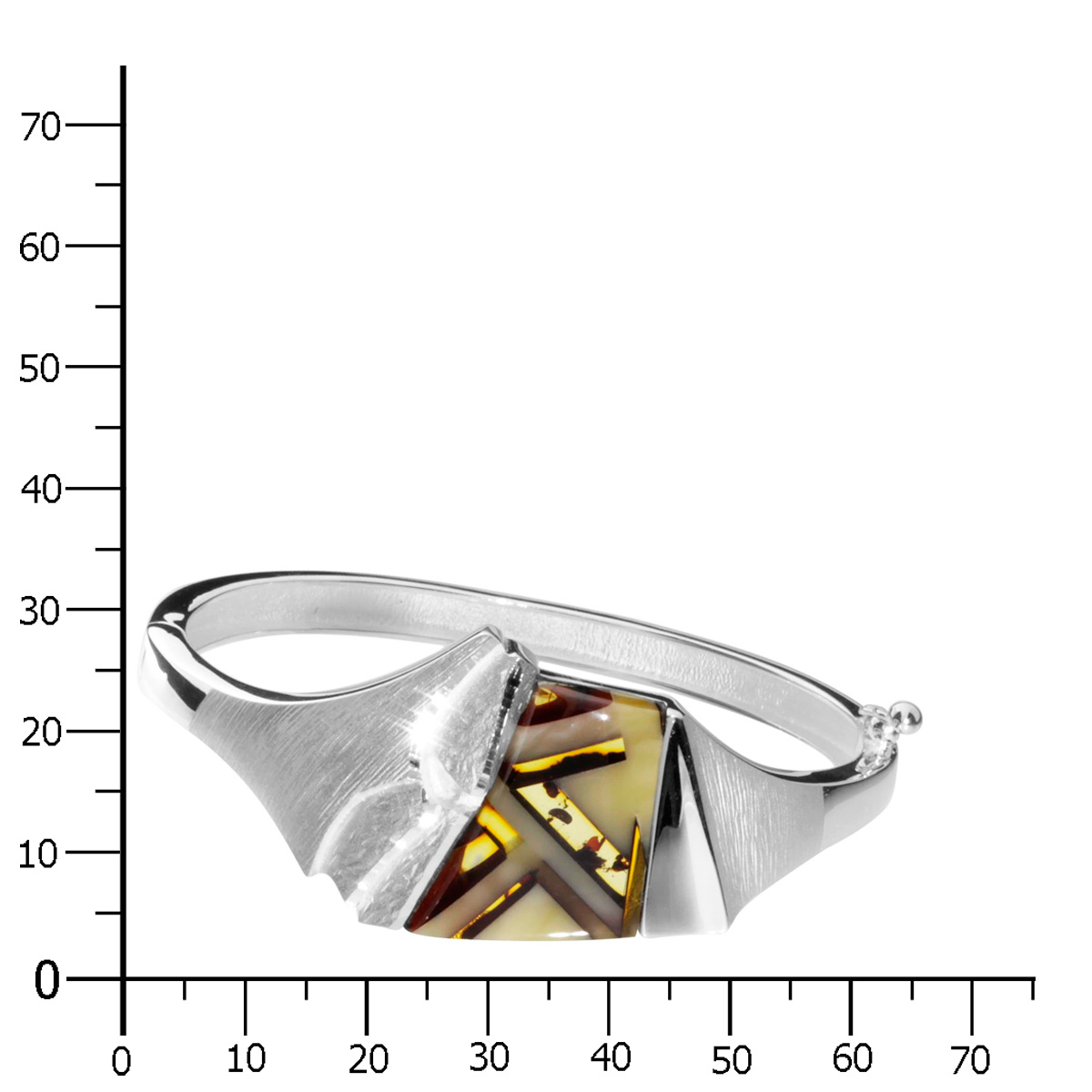 550947075k58e64dd66663e Armreif Silber 925/000, Bernstein- Mosaik
