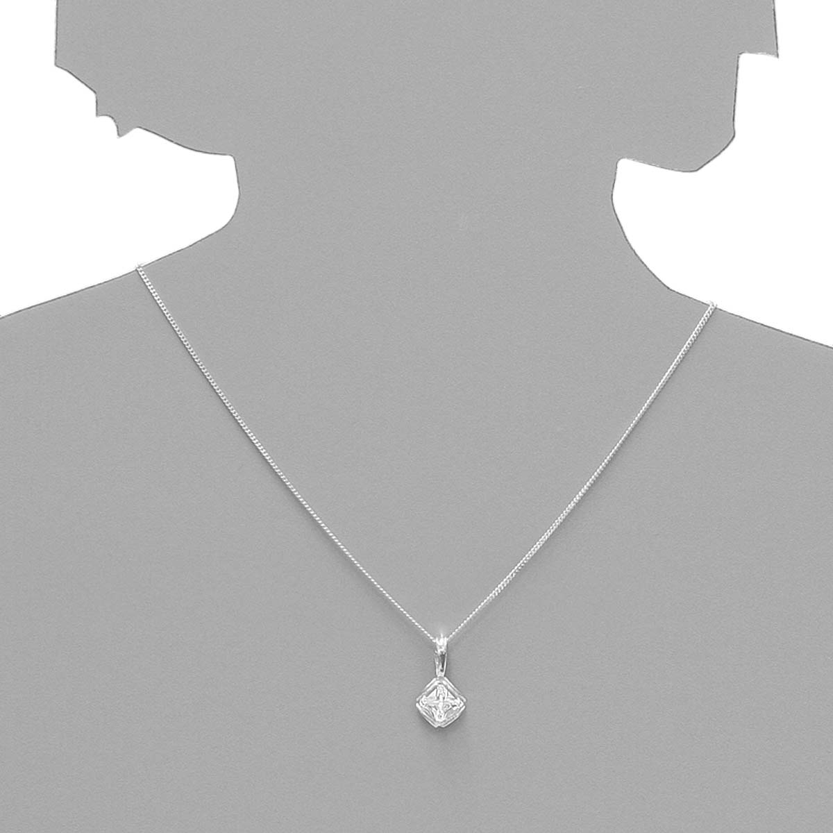 043-201642-0100s Anhänger Silber 925/000, Zirkonia, weiß