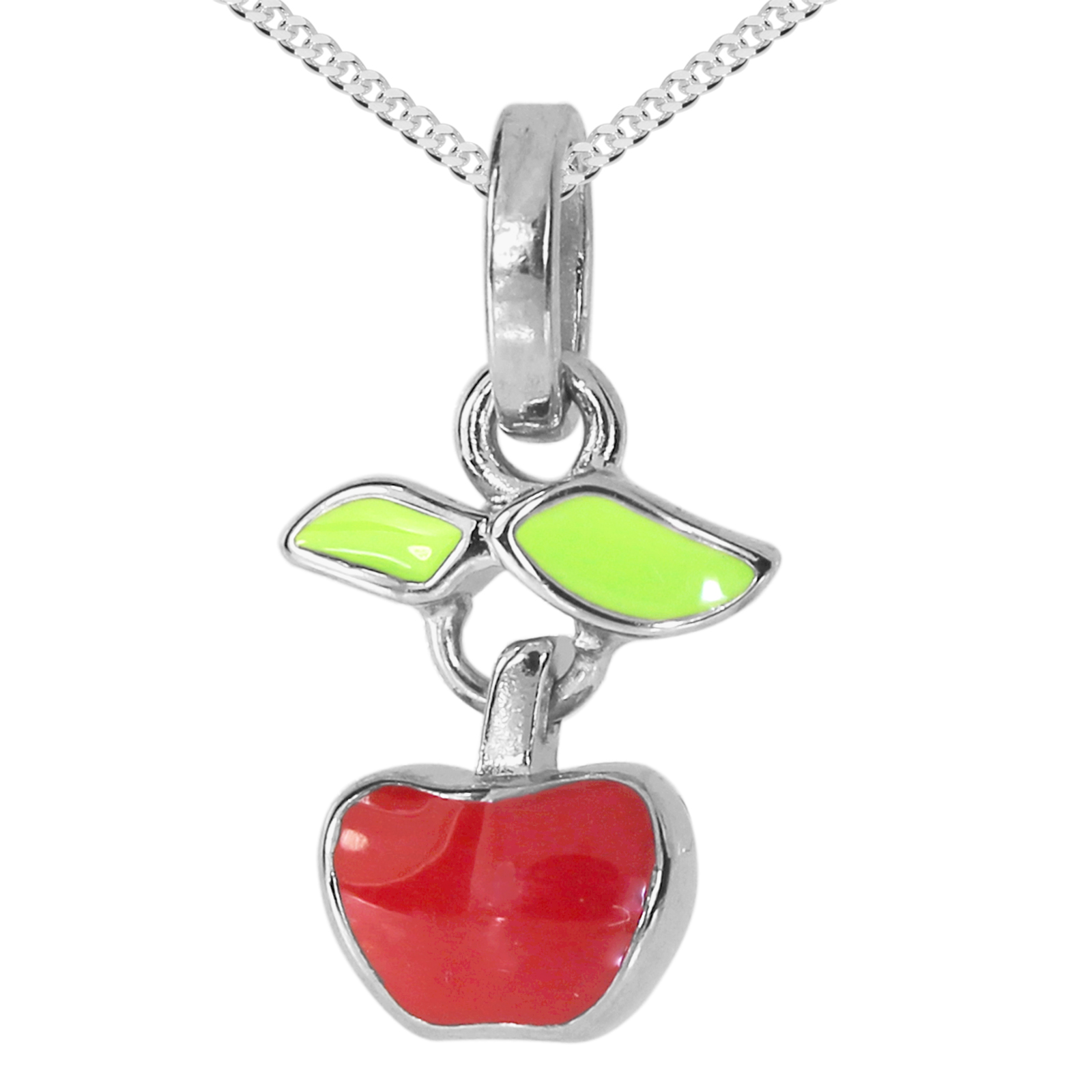 Kette mit Anhänger "Apfel", Silber 925/000  -Länge wählbar-   Kette mit Anhänger "Apfel", Silber 925/000  -Länge wählbar-