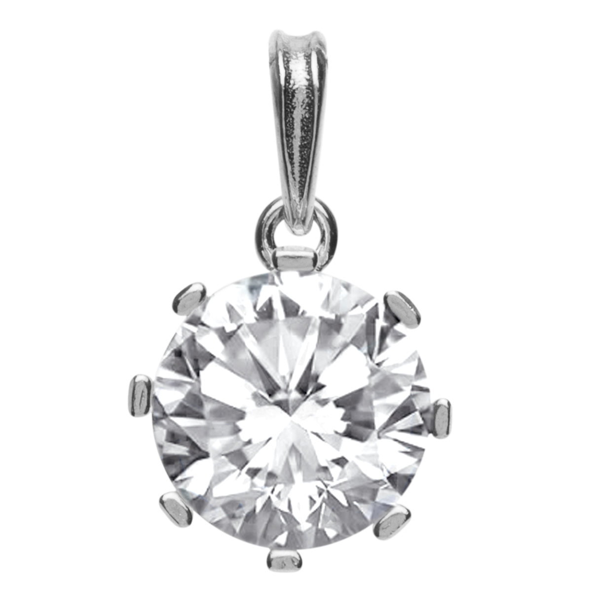 Anhänger Silber 925/000, Zirkonia, weiß