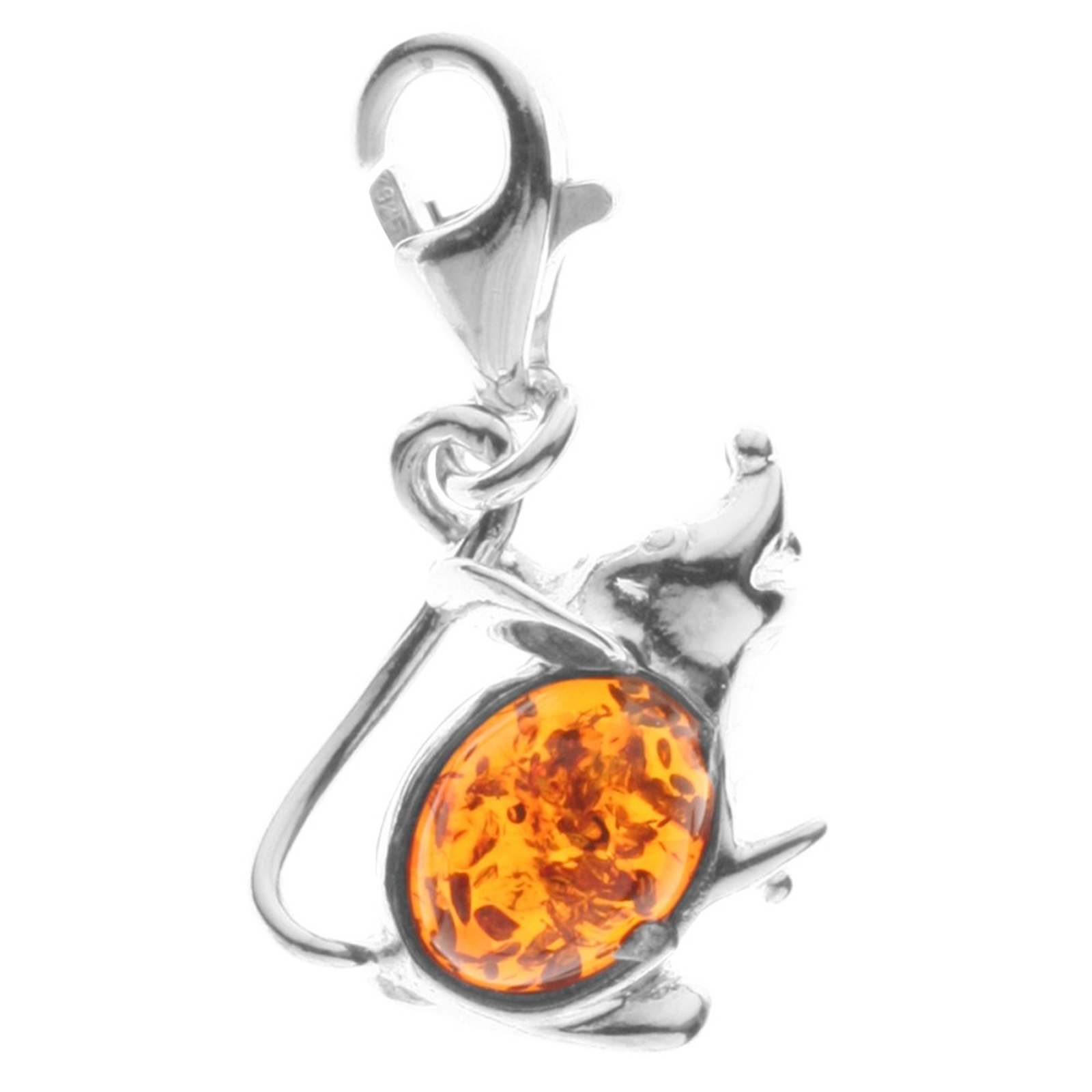 098-200170-0200 Charm Silber 925/000, Maus, Bernstein