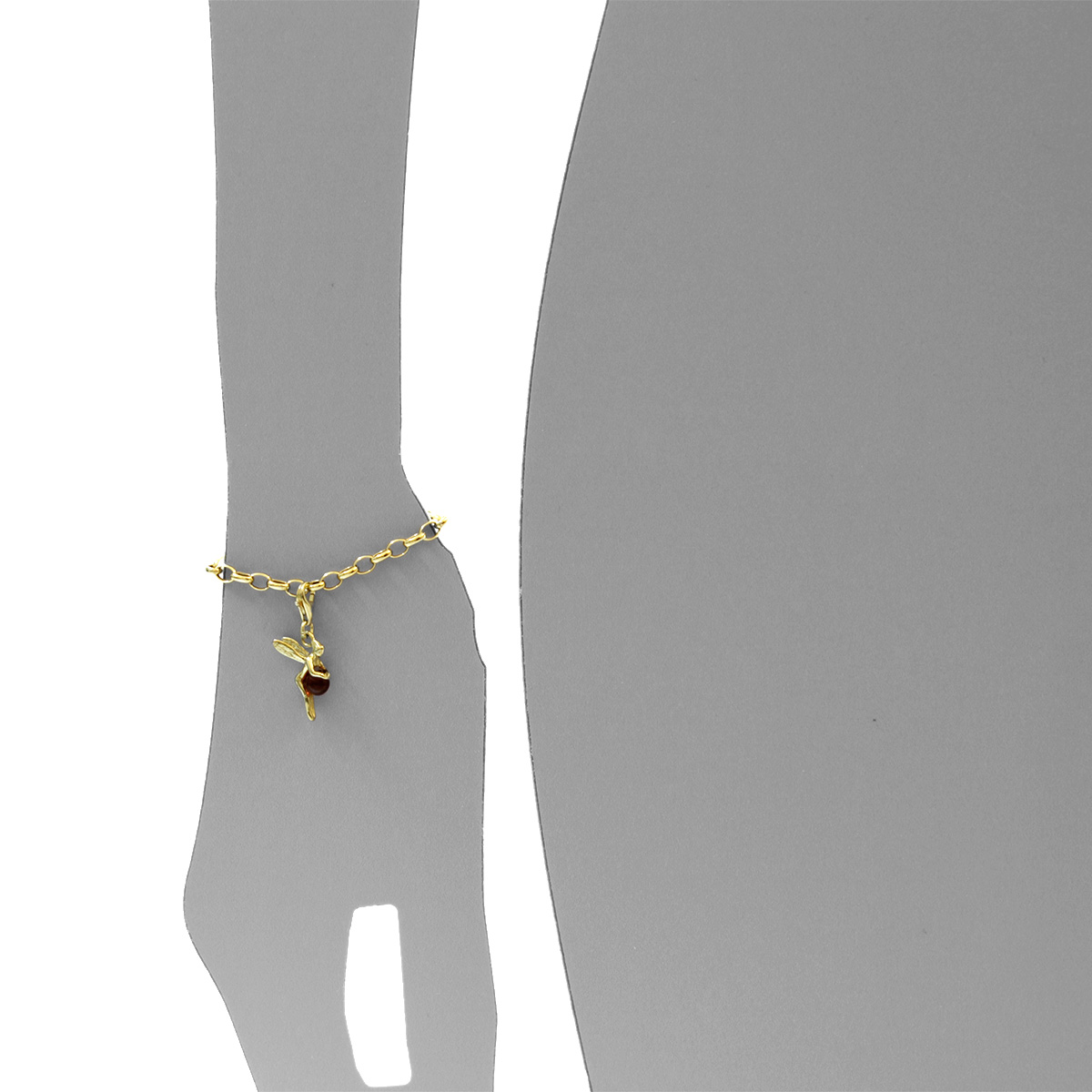001-103653-0200s Charm Gold 333/000, Elfe, Bernstein