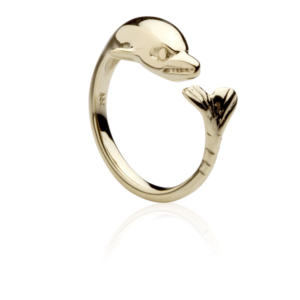 001-173425-0100 Ring Gold 333/000, Delphin -Größe wählbar-