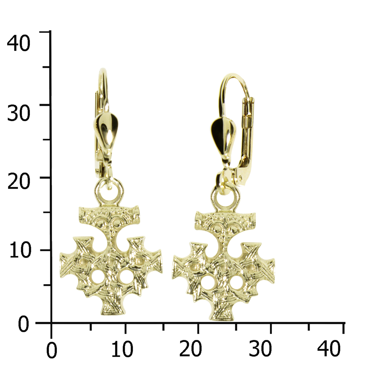 001-160545-0001k Ohrhänger Hiddensee, Gold 333/000