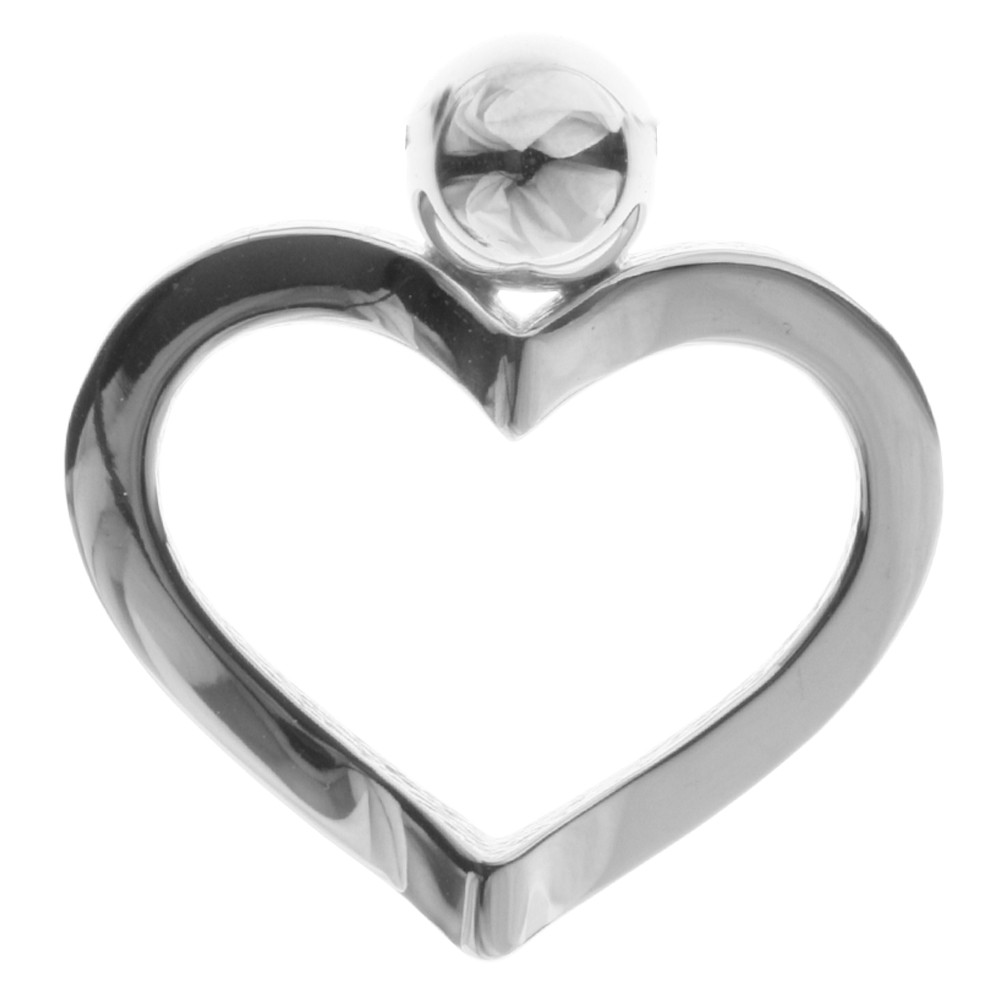 001-203566-0100 Anhänger Herz, Silber 925/000
