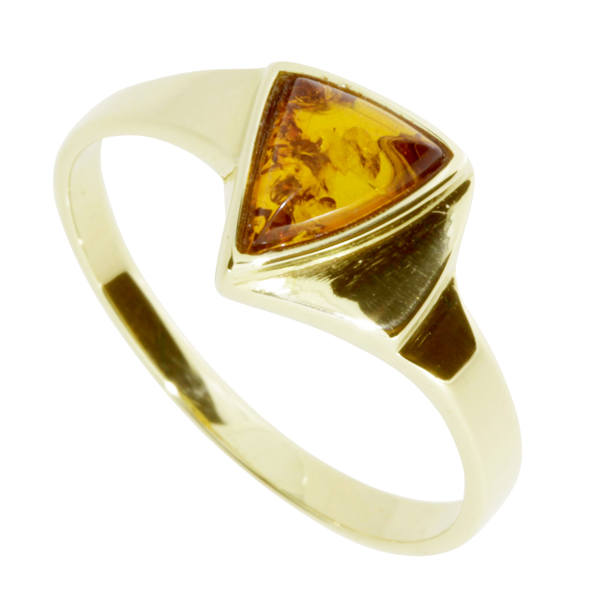 001-171885-A354 Ring Gold 333/000, Bernstein -Größe wählbar-