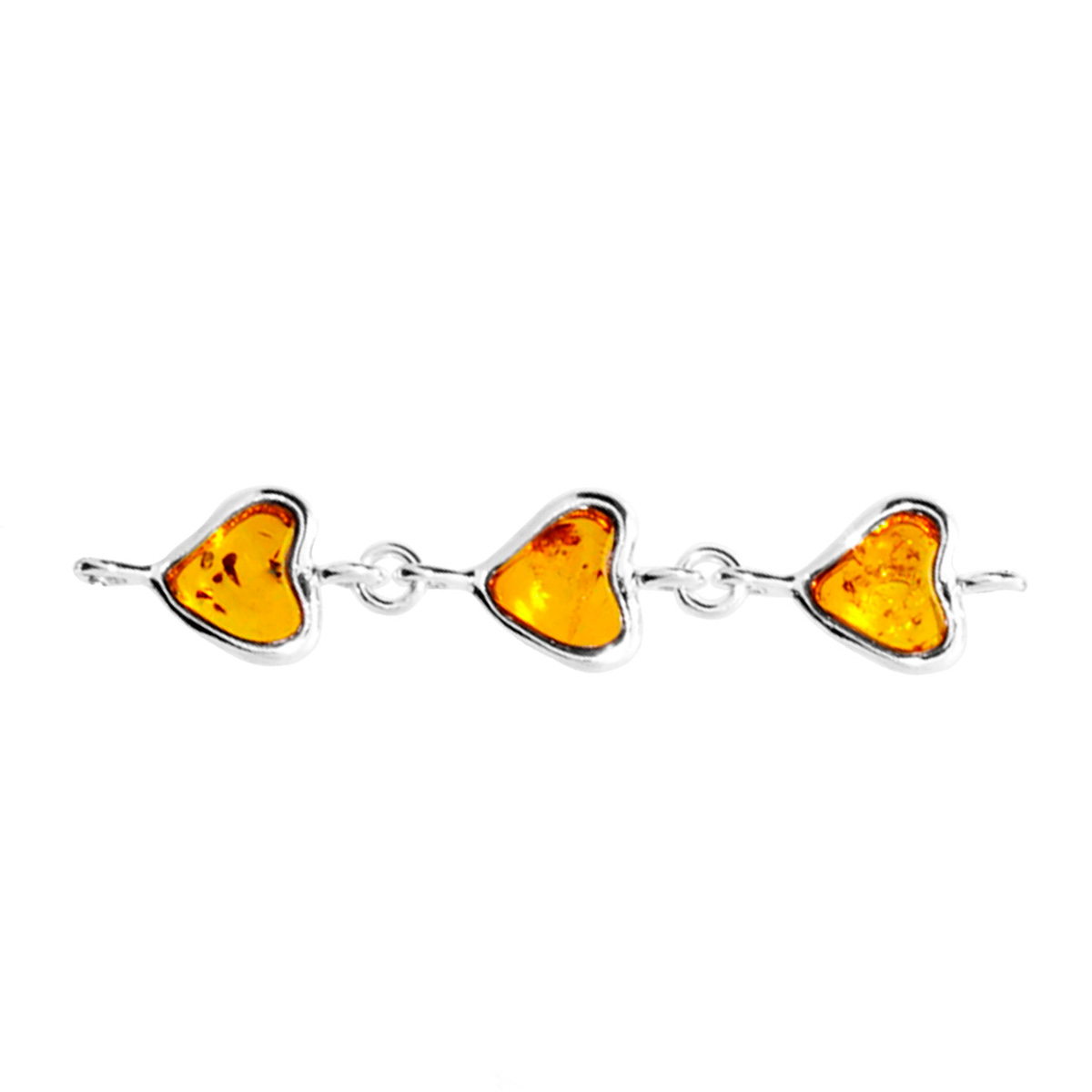 098-214409-01001 Armband, Silber 925/000, Bernstein