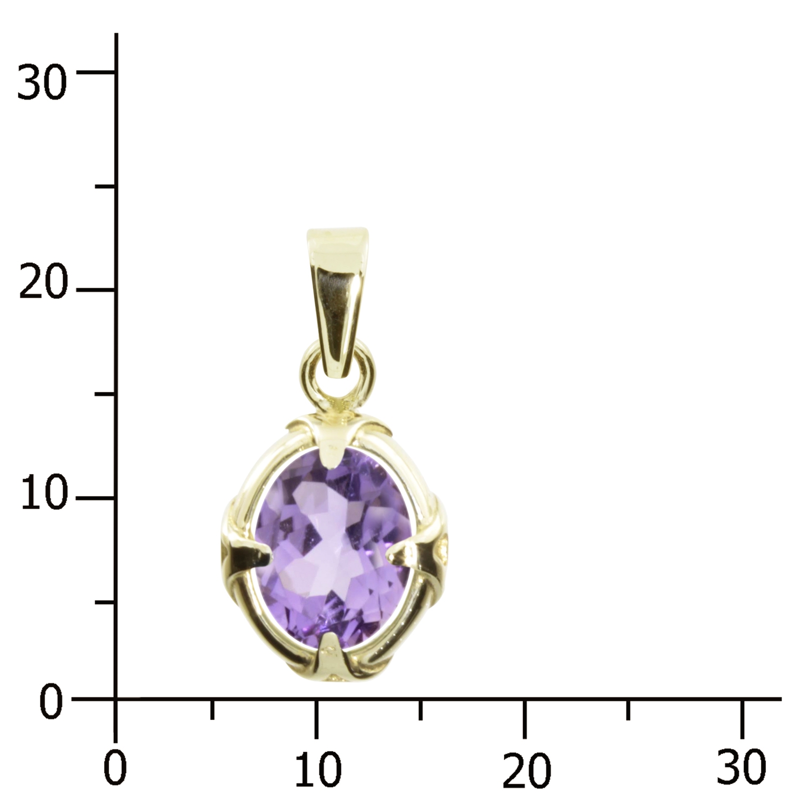 Anhänger Gold 333/000, Amethyst  Anhänger Gold 333/000, Amethyst