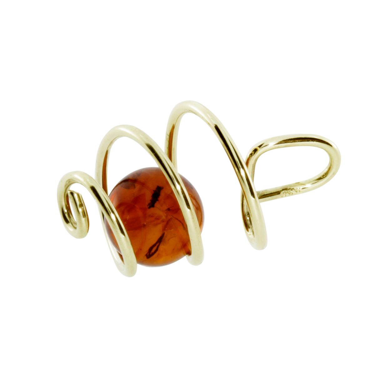 001-103149-00011 Anhänger Gold 333/000, Bernstein