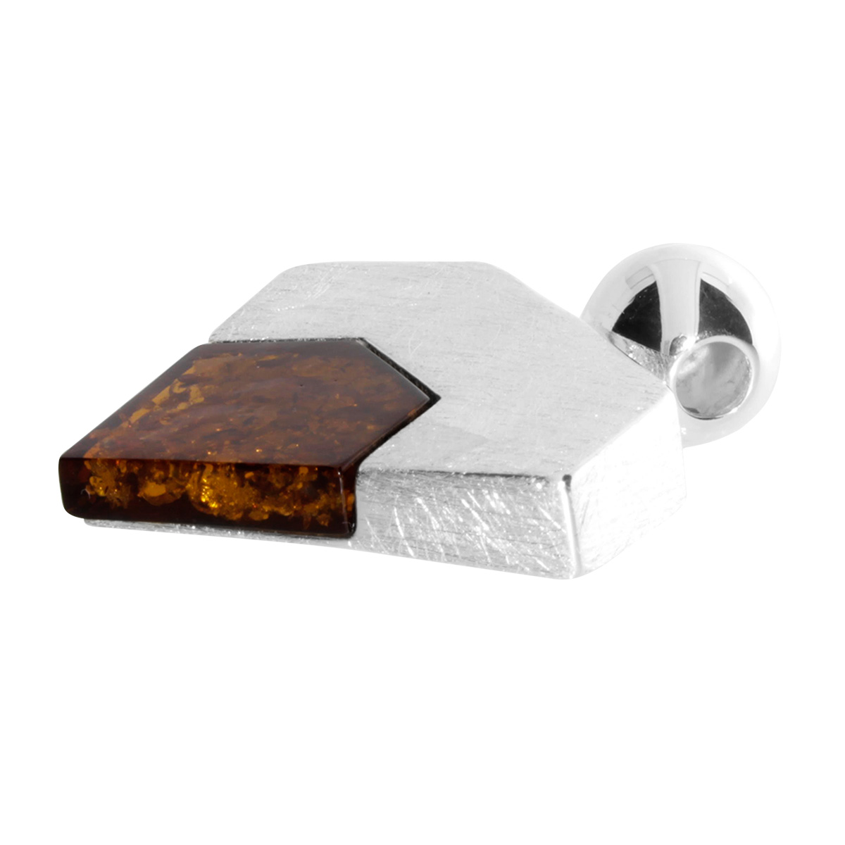 Anhänger Silber 925/000, Bernstein