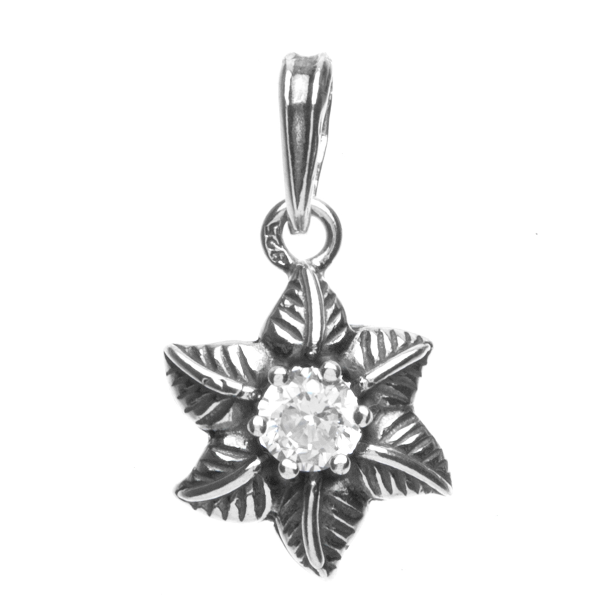 Anhänger Silber 925/000, Zirkonia, weiß