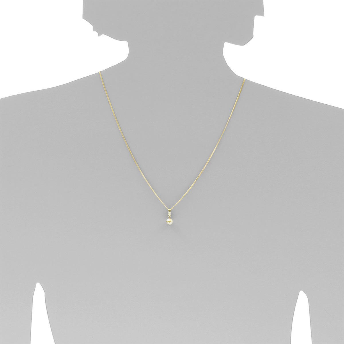 001-100552-0001s Anhänger Gold 333/000, Zuchtperle
